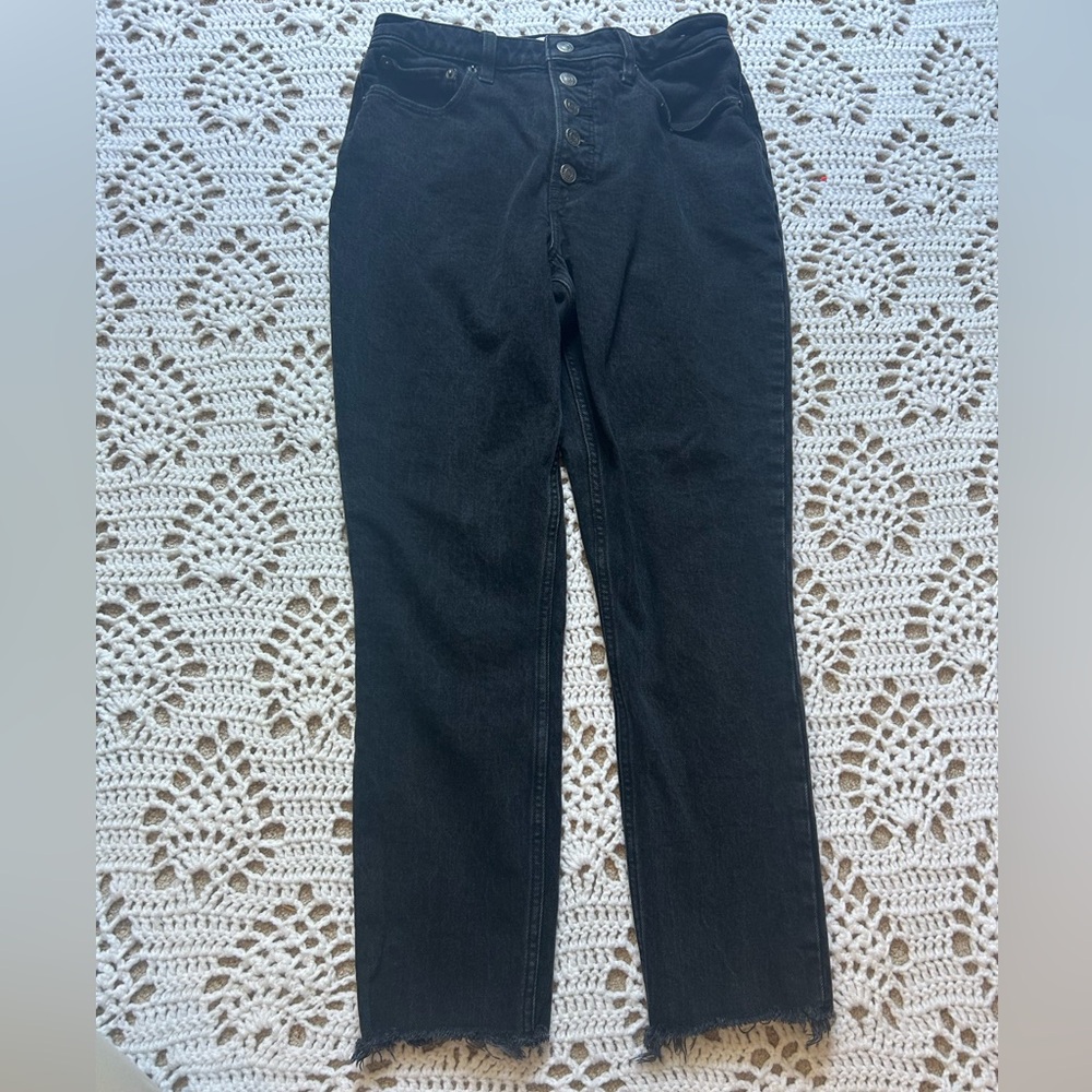 Abercrombie & Fitch The Skinny High Rise Curve Love  Black Ankle Jeans 6 / 28